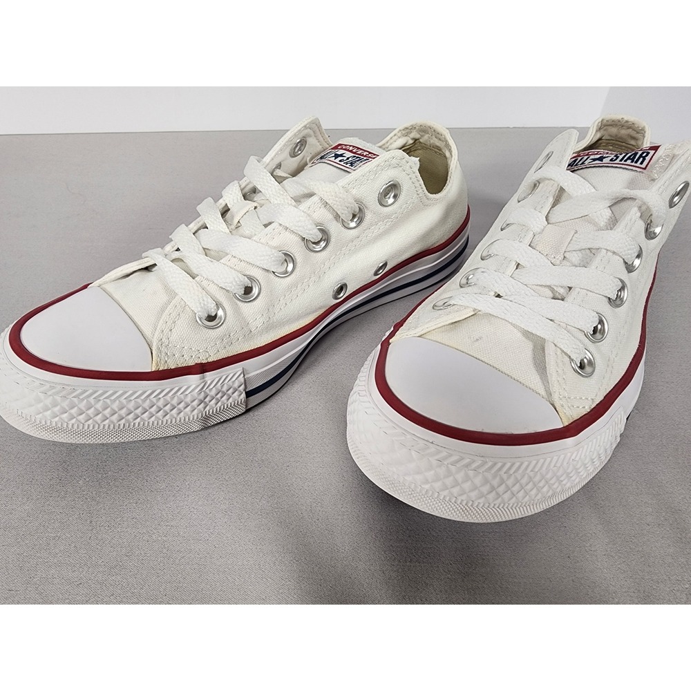 Converse Chuck Taylor All Star Low Top Sneakers White Canvas M9696 Mens 5 Wo 7 - Picture 12 of 14